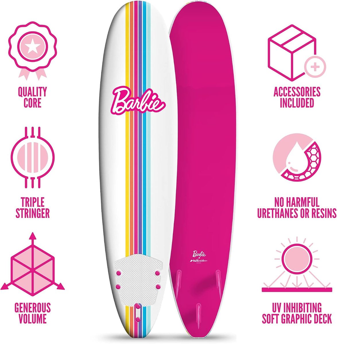 Barbie Signature 8ft Surfboard by Wavestorm — view 5