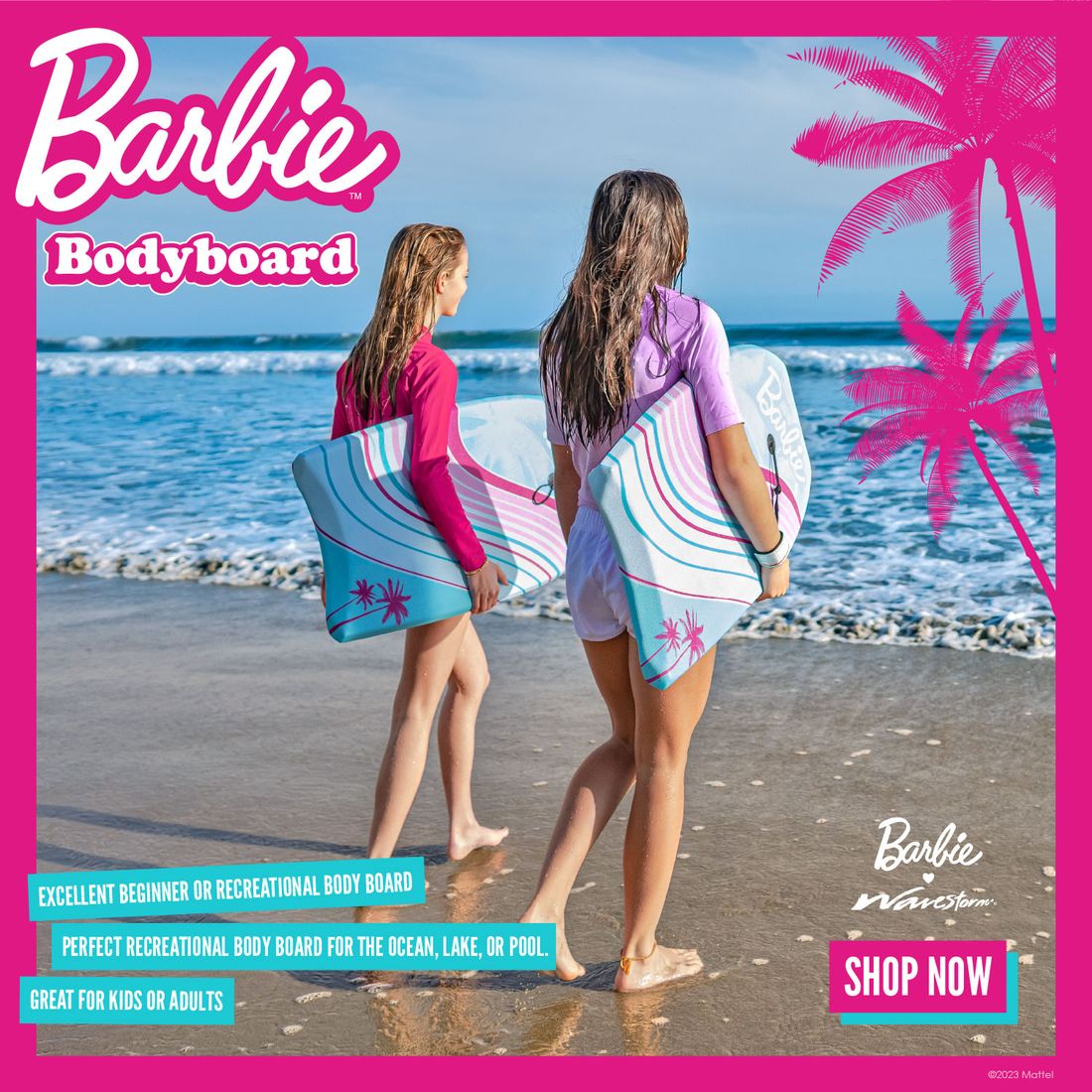 Barbie Signature 36in Bodyboard 2-Pack in use