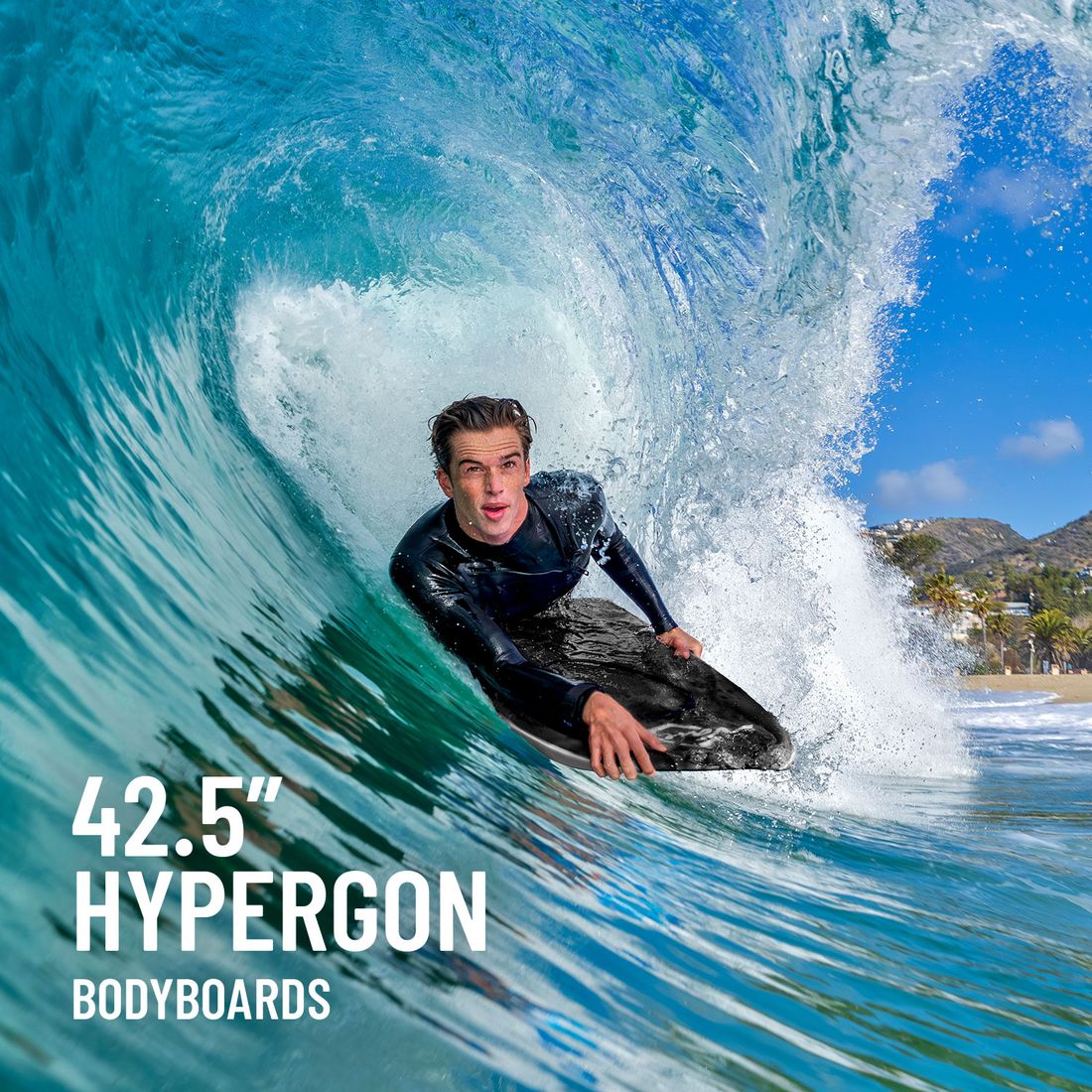 Hypergon 42.5in Performance Bodyboard in use