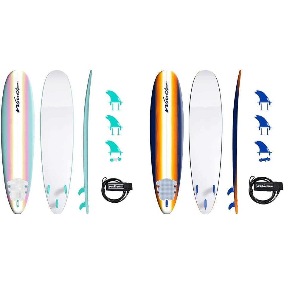 Wavestorm 8ft Classic Surfboard Bundle